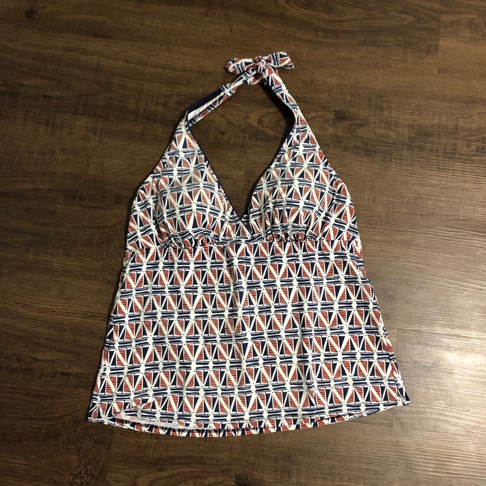 Lands End Tankini Women’s Bathing Suit Top Size 12